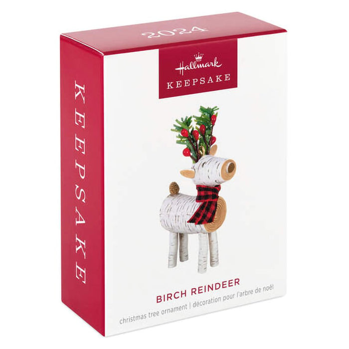 Hallmark : 2024 Keepsake Ornament Birch Reindeer (42) - Hallmark : 2024 Keepsake Ornament Birch Reindeer (42)