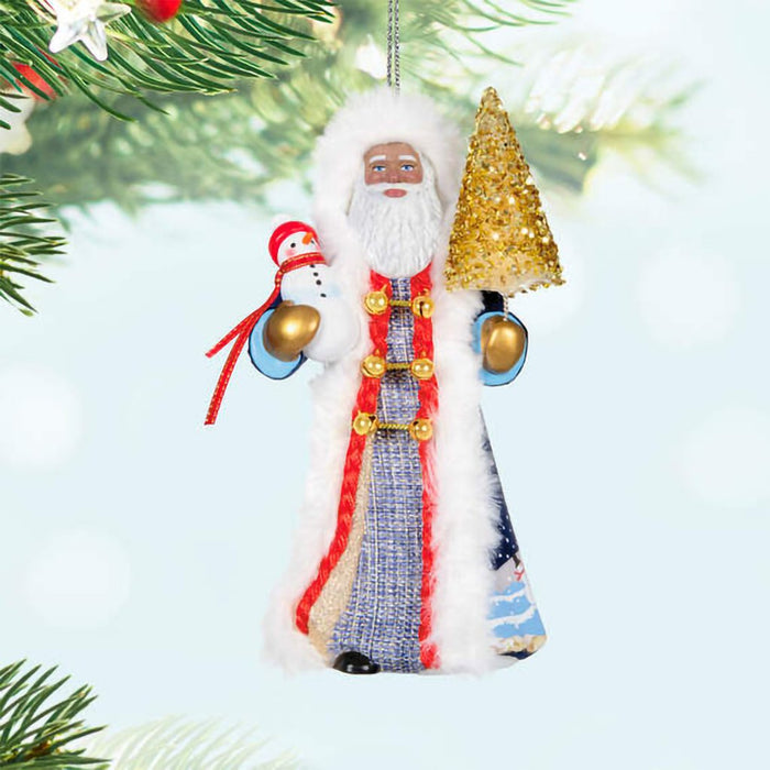 Hallmark : 2024 Keepsake Ornament Black Father Christmas (105) - Hallmark : 2024 Keepsake Ornament Black Father Christmas (105)