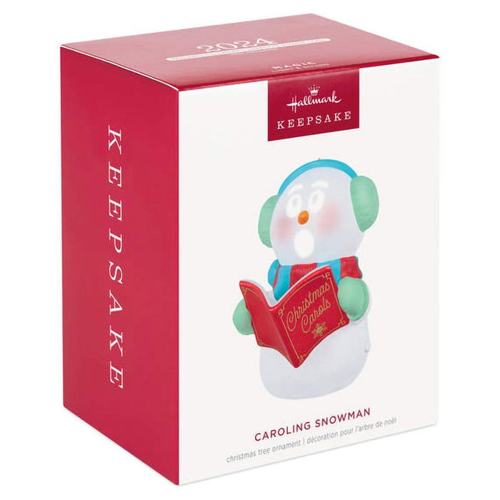 Hallmark : 2024 Keepsake Ornament Caroling Snowman Musical Ornament With Light (54) - Hallmark : 2024 Keepsake Ornament Caroling Snowman Musical Ornament With Light (54)