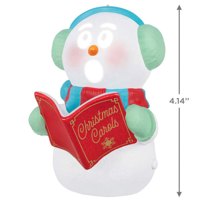 Hallmark : 2024 Keepsake Ornament Caroling Snowman Musical Ornament With Light (54) - Hallmark : 2024 Keepsake Ornament Caroling Snowman Musical Ornament With Light (54)