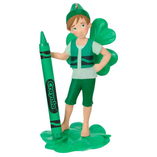 Hallmark : 2024 Keepsake Ornament Crayola® Shamrock Fairy (287) - Hallmark : 2024 Keepsake Ornament Crayola® Shamrock Fairy (287)