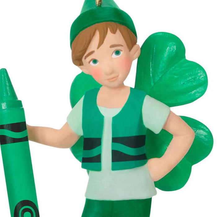 Hallmark : 2024 Keepsake Ornament Crayola® Shamrock Fairy (287) - Hallmark : 2024 Keepsake Ornament Crayola® Shamrock Fairy (287)