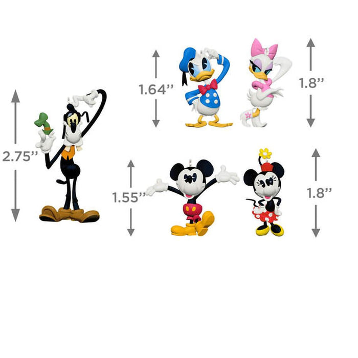 Hallmark : 2024 Keepsake Ornament Disney Mickey and Friends Forever Friends , Set of 5 (112) - Hallmark : 2024 Keepsake Ornament Disney Mickey and Friends Forever Friends , Set of 5 (112)