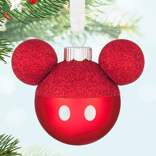 Hallmark : 2024 Keepsake Ornament Disney Mickey Mouse Glass, Set of 6 (195) - Hallmark : 2024 Keepsake Ornament Disney Mickey Mouse Glass, Set of 6 (195)