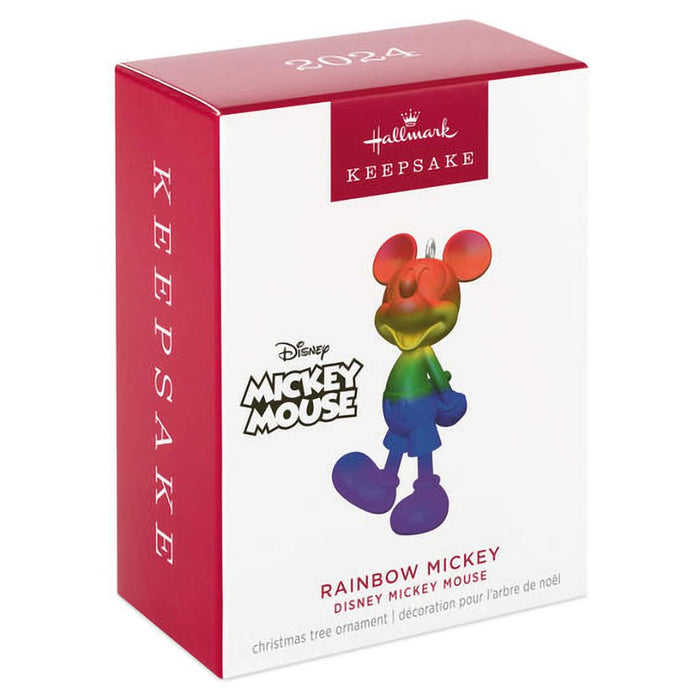 Hallmark : 2024 Keepsake Ornament Disney Mickey Mouse Rainbow Mickey (261) - Hallmark : 2024 Keepsake Ornament Disney Mickey Mouse Rainbow Mickey (261)