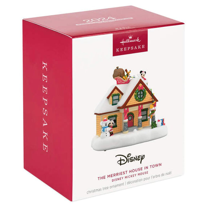 Hallmark : 2024 Keepsake Ornament Disney Mickey Mouse The Merriest House in Town Musical With Light (((( NEED CODE)))) - Hallmark : 2024 Keepsake Ornament Disney Mickey Mouse The Merriest House in Town Musical With Light (((( NEED CODE))))