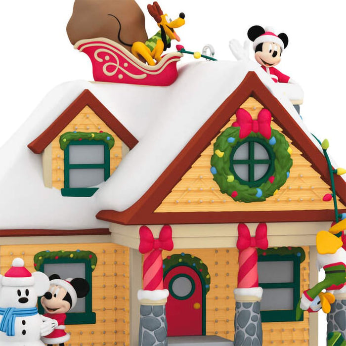 Hallmark : 2024 Keepsake Ornament Disney Mickey Mouse The Merriest House in Town Musical With Light (((( NEED CODE)))) - Hallmark : 2024 Keepsake Ornament Disney Mickey Mouse The Merriest House in Town Musical With Light (((( NEED CODE))))