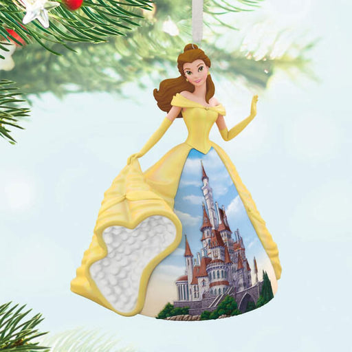 Hallmark : 2024 Keepsake Ornament Disney Princess Celebration Belle Porcelain (41) - Hallmark : 2024 Keepsake Ornament Disney Princess Celebration Belle Porcelain (41)