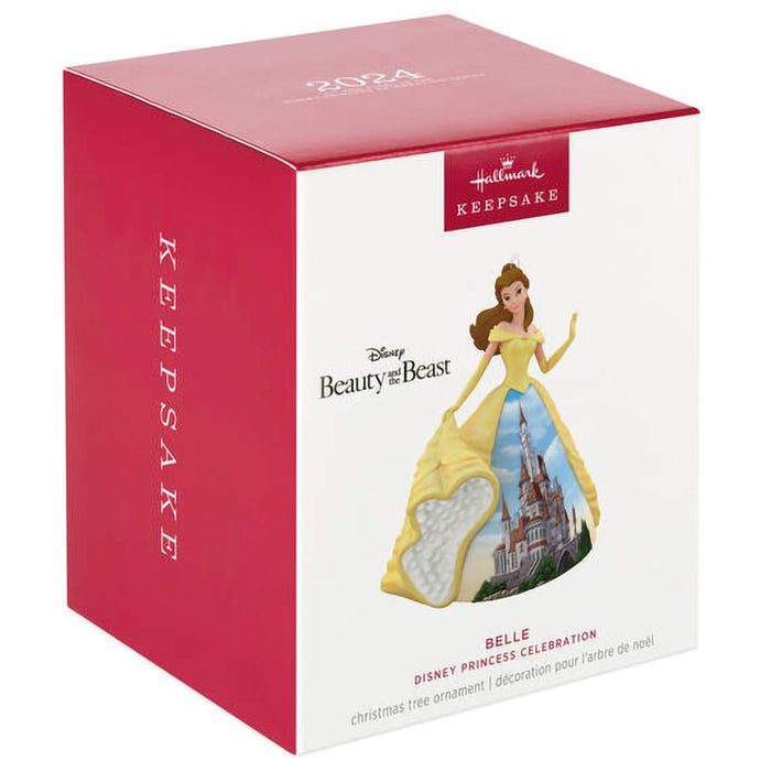 Hallmark : 2024 Keepsake Ornament Disney Princess Celebration Belle Porcelain (41) - Hallmark : 2024 Keepsake Ornament Disney Princess Celebration Belle Porcelain (41)