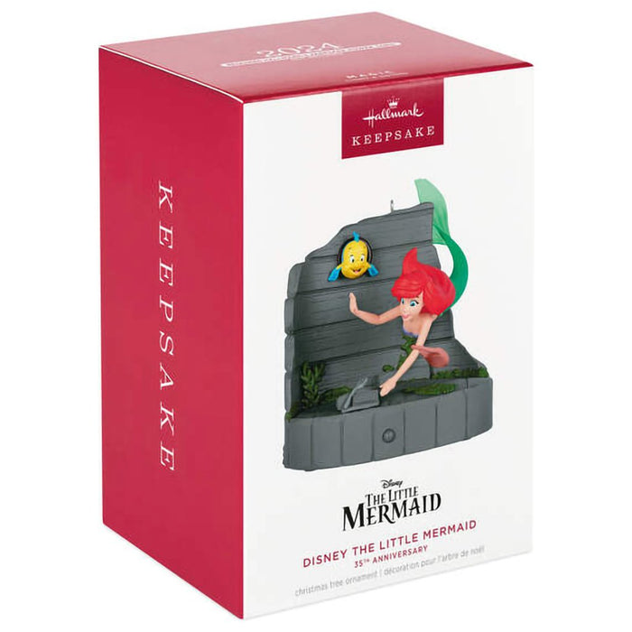 Hallmark : 2024 Keepsake Ornament Disney The Little Mermaid 35th Anniversary Musical With Light (93) - Hallmark : 2024 Keepsake Ornament Disney The Little Mermaid 35th Anniversary Musical With Light (93)