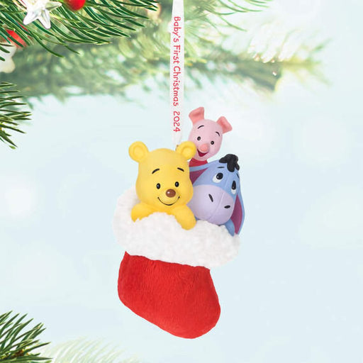 Hallmark : 2024 Keepsake Ornament Disney Winnie the Pooh A Snuggly First Christmas 2024 Ornament (77) - Hallmark : 2024 Keepsake Ornament Disney Winnie the Pooh A Snuggly First Christmas 2024 Ornament (77)