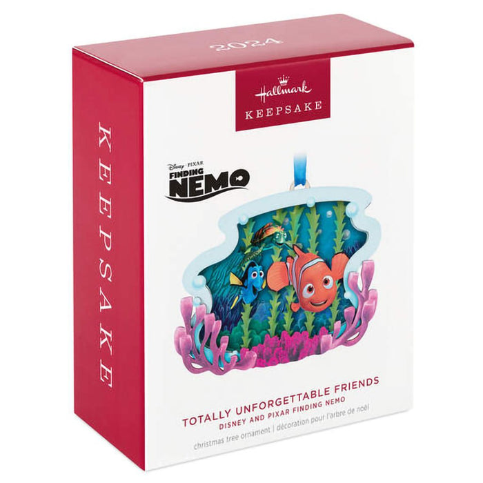 Hallmark : 2024 Keepsake Ornament Disney/Pixar Finding Nemo Totally Unforgettable Friends Papercraft (352) - Hallmark : 2024 Keepsake Ornament Disney/Pixar Finding Nemo Totally Unforgettable Friends Papercraft (352)