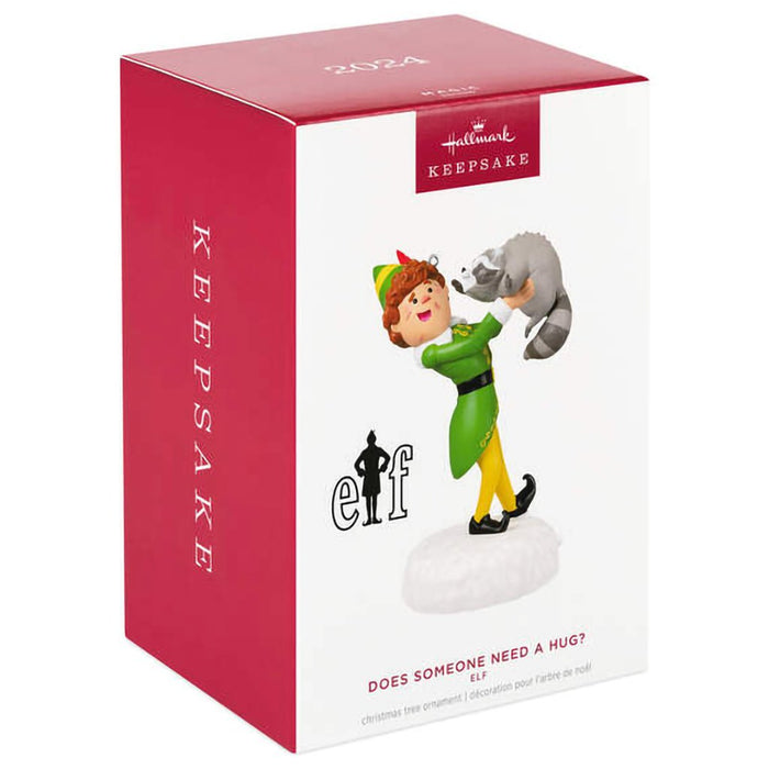 Hallmark : 2024 Keepsake Ornament Elf Does Someone Need a Hug? With Sound (95) - Hallmark : 2024 Keepsake Ornament Elf Does Someone Need a Hug? With Sound (95)