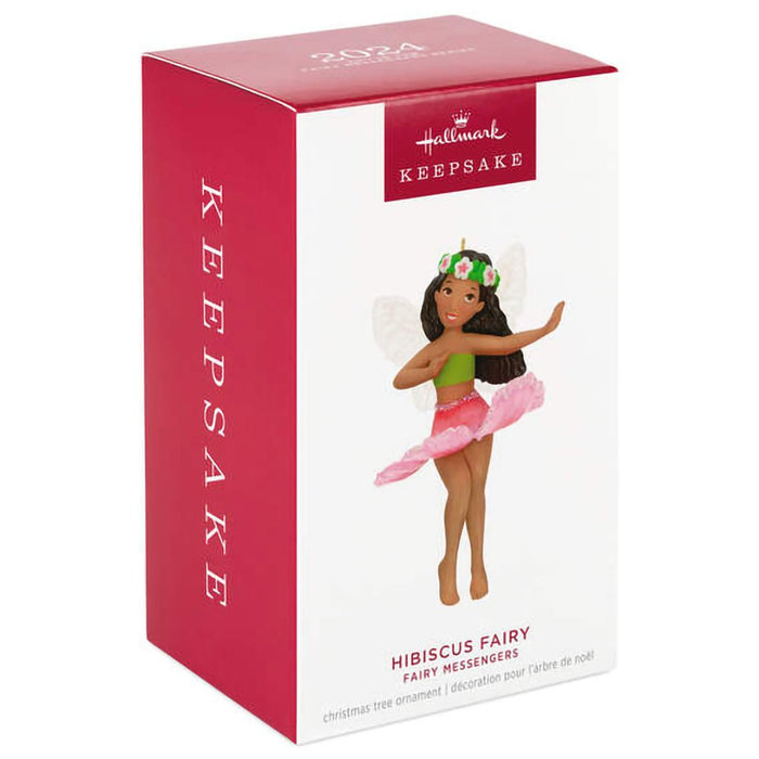 Hallmark : 2024 Keepsake Ornament Fairy Messengers Hibiscus Fairy (144) - Hallmark : 2024 Keepsake Ornament Fairy Messengers Hibiscus Fairy (144)