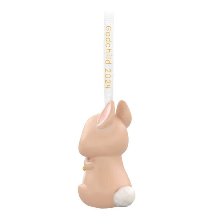 Hallmark : 2024 Keepsake Ornament Godchild Bunny 2024 Porcelain Ornament (119) - Hallmark : 2024 Keepsake Ornament Godchild Bunny 2024 Porcelain Ornament (119)