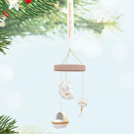 Hallmark : 2024 Keepsake Ornament Grandbaby's First Christmas 2024 Porcelain Ornament (122) - Hallmark : 2024 Keepsake Ornament Grandbaby's First Christmas 2024 Porcelain Ornament (122)