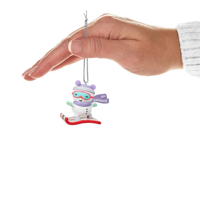 Hallmark : 2024 Keepsake Ornament Granddaughter Snowboarding Snowman (123) - Hallmark : 2024 Keepsake Ornament Granddaughter Snowboarding Snowman (123)