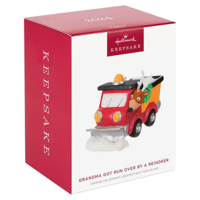 Hallmark : 2024 Keepsake Ornament Grandma Got Run Over By a Reindeer Musical (124) - Hallmark : 2024 Keepsake Ornament Grandma Got Run Over By a Reindeer Musical (124)