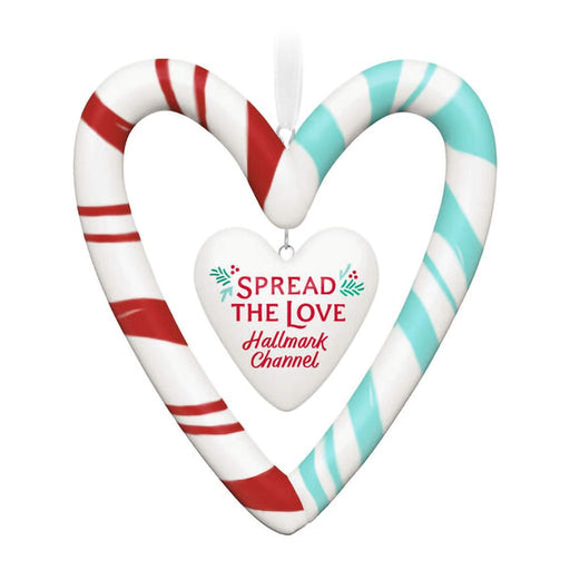 Hallmark : 2024 Keepsake Ornament Hallmark Channel Spread The Love Porcelain Ornament (310) - Hallmark : 2024 Keepsake Ornament Hallmark Channel Spread The Love Porcelain Ornament (310)