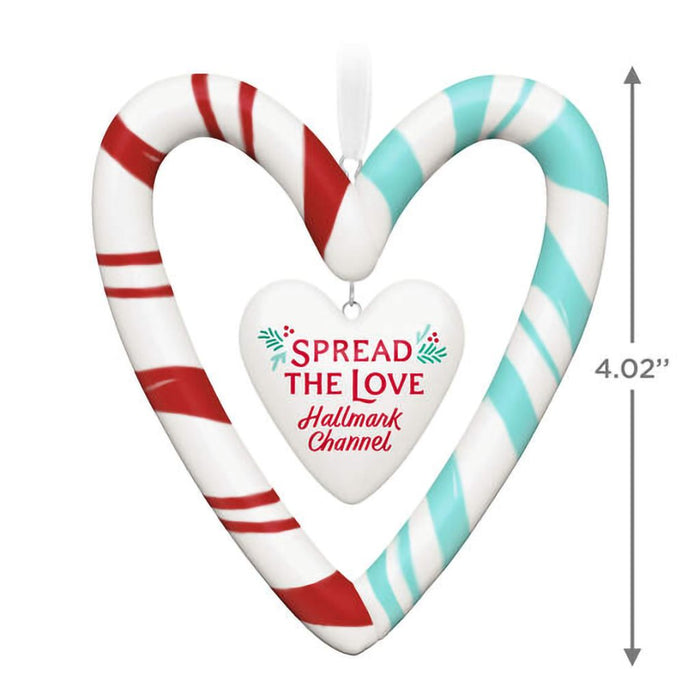 Hallmark : 2024 Keepsake Ornament Hallmark Channel Spread The Love Porcelain Ornament (310) - Hallmark : 2024 Keepsake Ornament Hallmark Channel Spread The Love Porcelain Ornament (310)