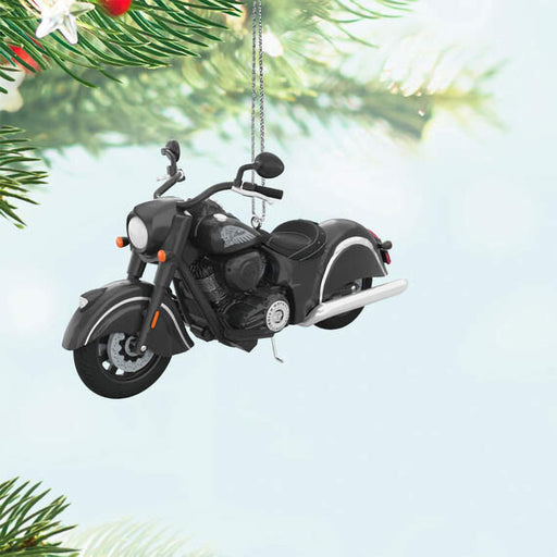 Hallmark : 2024 Keepsake Ornament Indian® Motorcycle Chief Dark Horse 2024 Metal (159) - Hallmark : 2024 Keepsake Ornament Indian® Motorcycle Chief Dark Horse 2024 Metal (159)