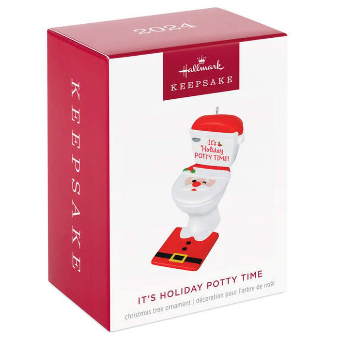 Hallmark : 2024 Keepsake Ornament It's Holiday Potty Time (160) - Hallmark : 2024 Keepsake Ornament It's Holiday Potty Time (160)