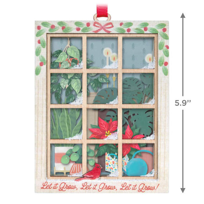 Hallmark : 2024 Keepsake Ornament Let It Grow! Papercraft (177) - Hallmark : 2024 Keepsake Ornament Let It Grow! Papercraft (177)