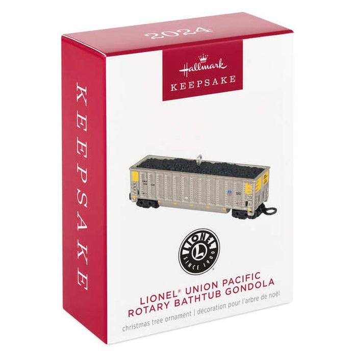 Hallmark : 2024 Keepsake Ornament Lionel® Union Pacific Rotary Bathtub Gondola Metal (181) - Hallmark : 2024 Keepsake Ornament Lionel® Union Pacific Rotary Bathtub Gondola Metal (181)