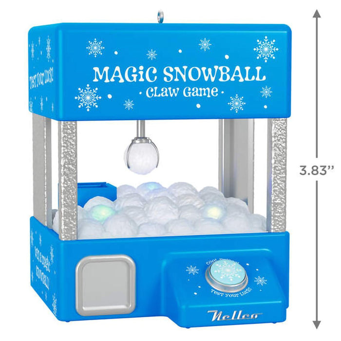 Hallmark : 2024 Keepsake Ornament Magic Snowball Claw Game Musical With Light and Motion (187) - Hallmark : 2024 Keepsake Ornament Magic Snowball Claw Game Musical With Light and Motion (187)