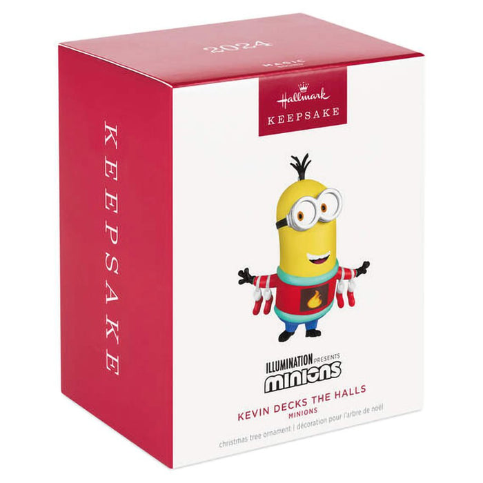 Hallmark : 2024 Keepsake Ornament Minions Kevin Decks the Halls Ornament With Sound (172) - Hallmark : 2024 Keepsake Ornament Minions Kevin Decks the Halls Ornament With Sound (172)