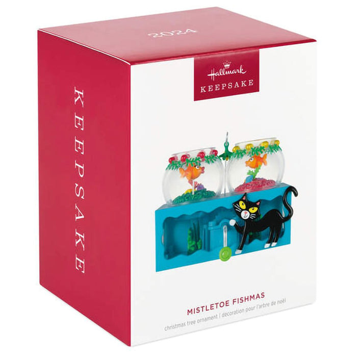 Hallmark : 2024 Keepsake Ornament Mistletoe Fishmas (201) - Hallmark : 2024 Keepsake Ornament Mistletoe Fishmas (201)