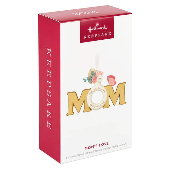 Hallmark : 2024 Keepsake Ornament Mom's Love Porcelain Ornament (205) - Hallmark : 2024 Keepsake Ornament Mom's Love Porcelain Ornament (205)