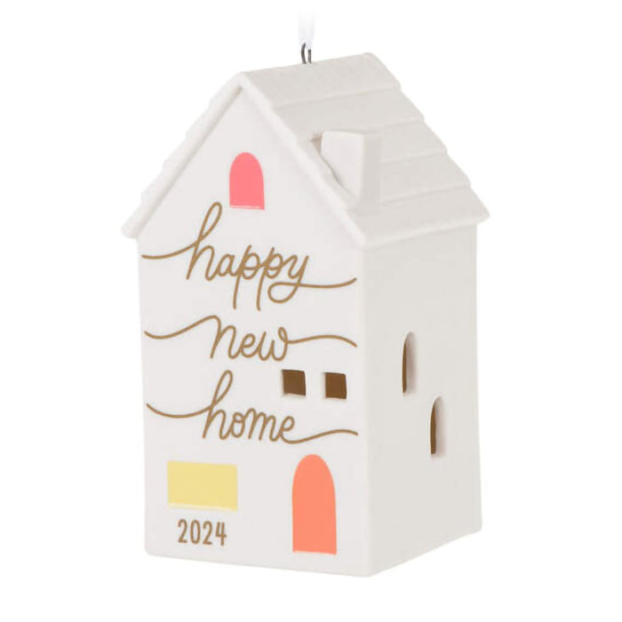 Hallmark : 2024 Keepsake Ornament New Home Porcelain (219) - Hallmark : 2024 Keepsake Ornament New Home Porcelain (219)