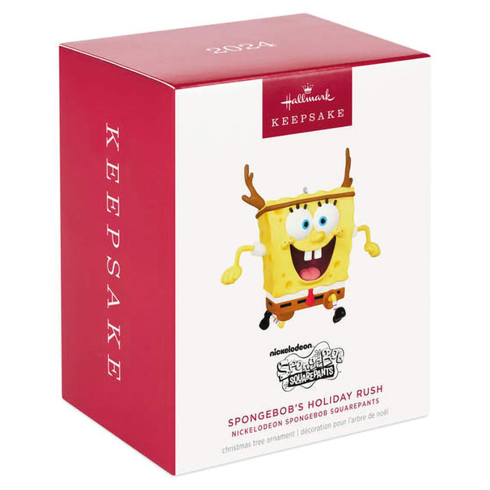 Hallmark : 2024 Keepsake Ornament Nickelodeon SpongeBob SquarePants SpongeBob's Holiday Rush (309) - Hallmark : 2024 Keepsake Ornament Nickelodeon SpongeBob SquarePants SpongeBob's Holiday Rush (309)