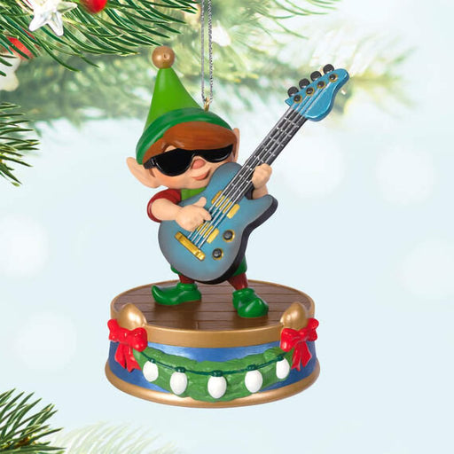 Hallmark : 2024 Keepsake Ornament North Pole Tree Trimmers Band Collection Gil On Guitar Musical With Light (117) - Hallmark : 2024 Keepsake Ornament North Pole Tree Trimmers Band Collection Gil On Guitar Musical With Light (117)