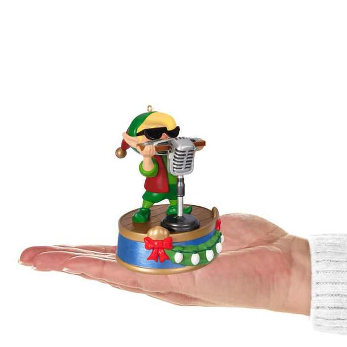 Hallmark : 2024 Keepsake Ornament North Pole Tree Trimmers Band Collection Hank On Harmonica Musical With Light (133) - Hallmark : 2024 Keepsake Ornament North Pole Tree Trimmers Band Collection Hank On Harmonica Musical With Light (133)