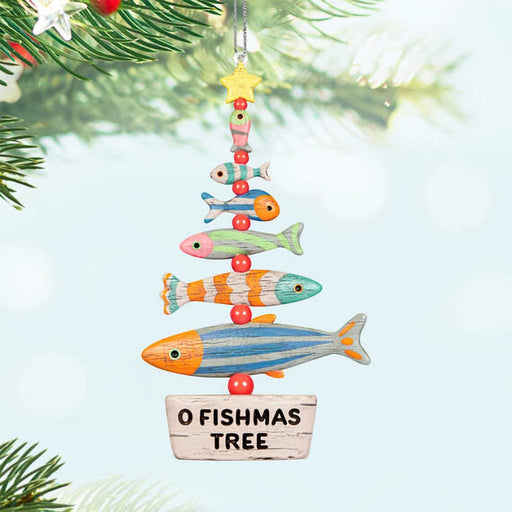 Hallmark : 2024 Keepsake Ornament O Fishmas Tree (228) - Hallmark : 2024 Keepsake Ornament O Fishmas Tree (228)