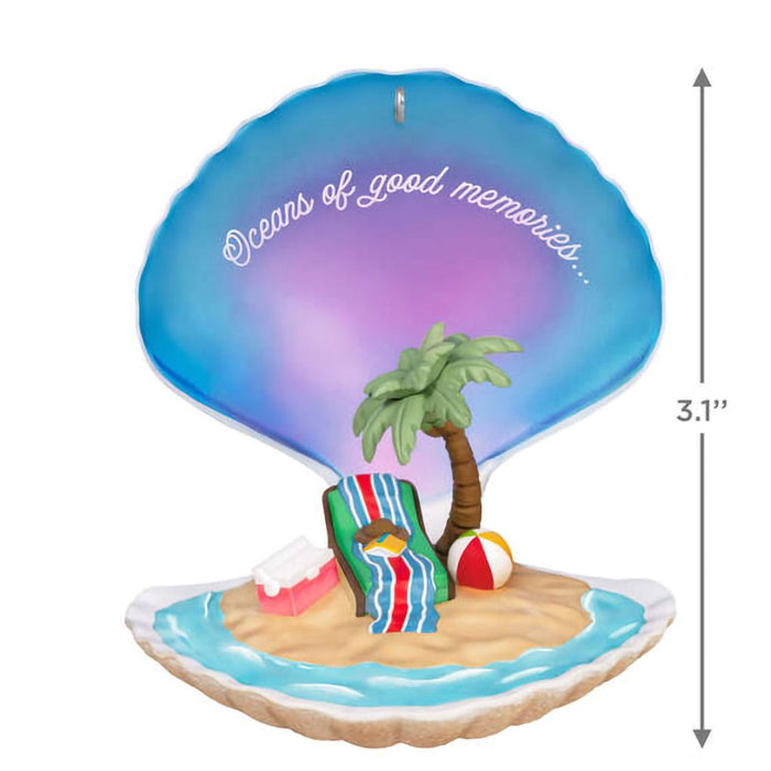 Hallmark : 2024 Keepsake Ornament Oceans of Good Memories (229) - Hallmark : 2024 Keepsake Ornament Oceans of Good Memories (229)