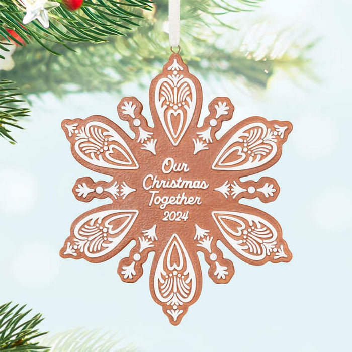 Hallmark : 2024 Keepsake Ornament Our Christmas Together Porcelain (236) - Hallmark : 2024 Keepsake Ornament Our Christmas Together Porcelain (236)