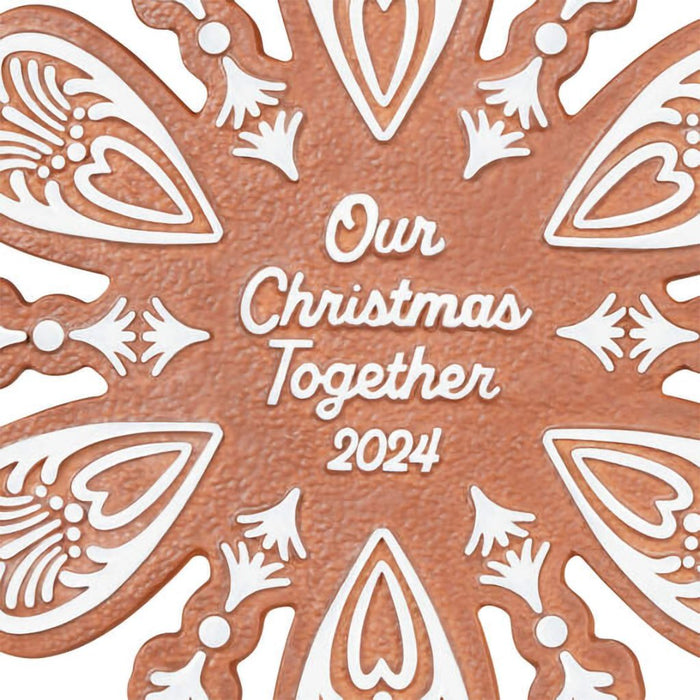 Hallmark : 2024 Keepsake Ornament Our Christmas Together Porcelain (236) - Hallmark : 2024 Keepsake Ornament Our Christmas Together Porcelain (236)