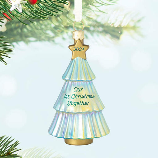 Hallmark : 2024 Keepsake Ornament Our First Christmas Together 2024 Glass Ornament (239) - Hallmark : 2024 Keepsake Ornament Our First Christmas Together 2024 Glass Ornament (239)