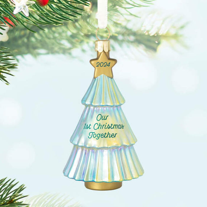 Hallmark : 2024 Keepsake Ornament Our First Christmas Together 2024 Glass Ornament (239) - Hallmark : 2024 Keepsake Ornament Our First Christmas Together 2024 Glass Ornament (239)