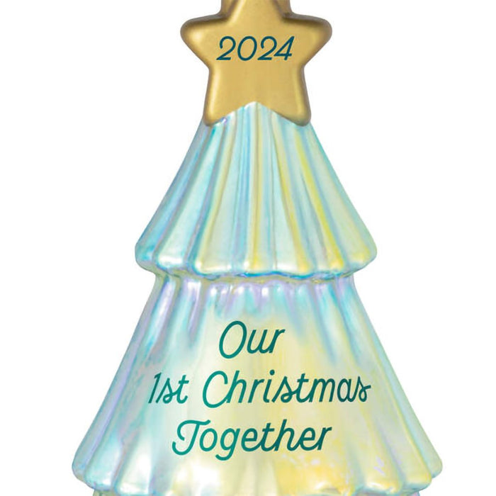 Hallmark : 2024 Keepsake Ornament Our First Christmas Together 2024 Glass Ornament (239) - Hallmark : 2024 Keepsake Ornament Our First Christmas Together 2024 Glass Ornament (239)