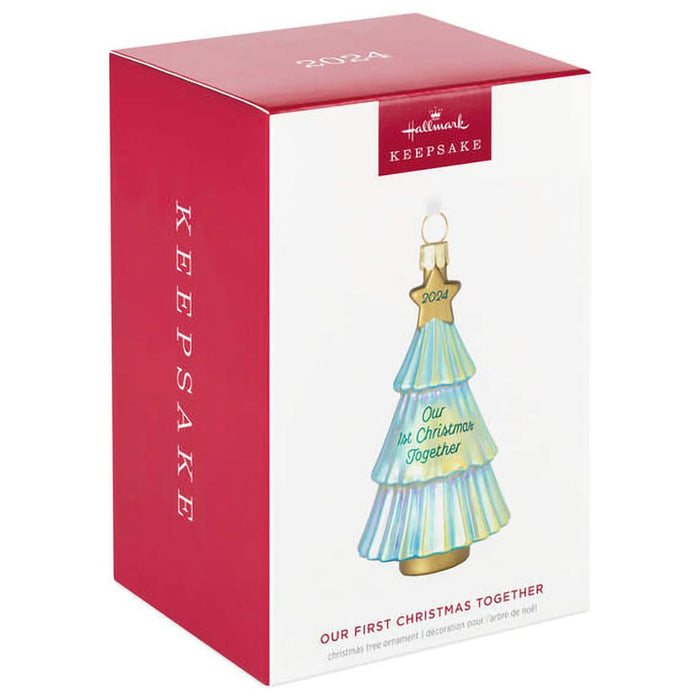 Hallmark : 2024 Keepsake Ornament Our First Christmas Together 2024 Glass Ornament (239) - Hallmark : 2024 Keepsake Ornament Our First Christmas Together 2024 Glass Ornament (239)