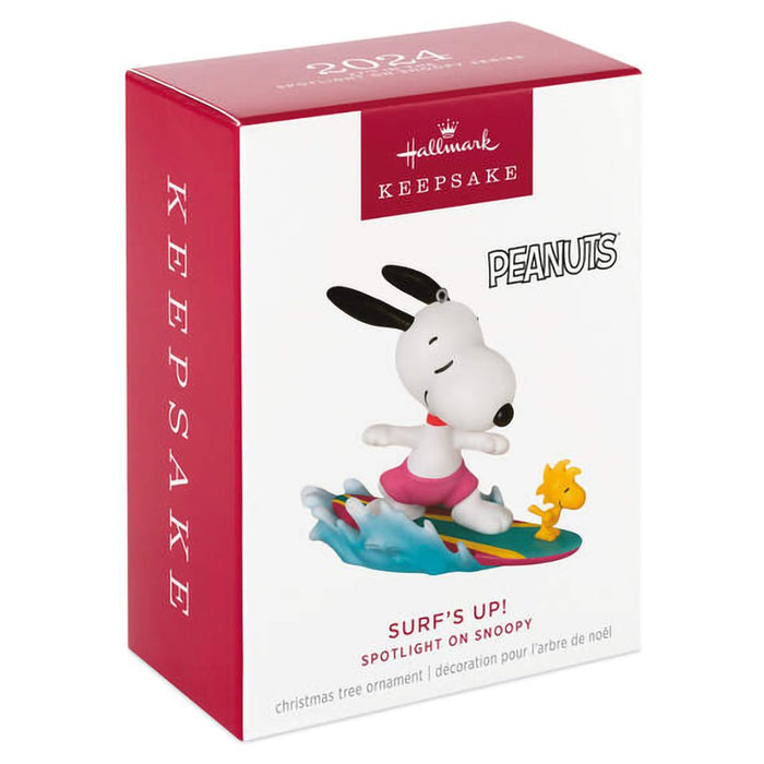 Hallmark : 2024 Keepsake Ornament Peanuts® Spotlight on Snoopy Surf's Up! (320) - Hallmark : 2024 Keepsake Ornament Peanuts® Spotlight on Snoopy Surf's Up! (320)