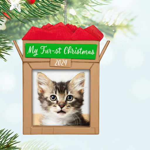 Hallmark : 2024 Keepsake Ornament Pet's Fur-st Christmas 2024 Photo Frame Ornament (246) - Hallmark : 2024 Keepsake Ornament Pet's Fur-st Christmas 2024 Photo Frame Ornament (246)