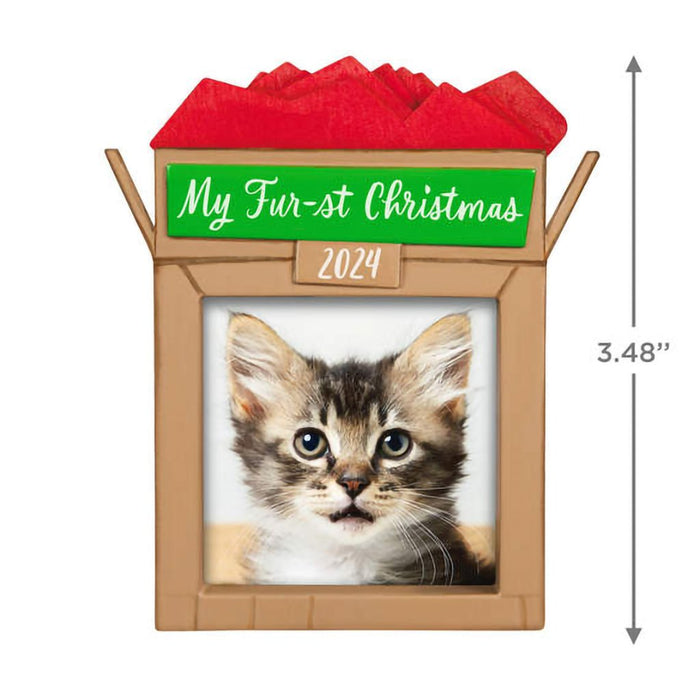 Hallmark : 2024 Keepsake Ornament Pet's Fur-st Christmas 2024 Photo Frame Ornament (246) - Hallmark : 2024 Keepsake Ornament Pet's Fur-st Christmas 2024 Photo Frame Ornament (246)