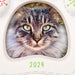 Hallmark : 2024 Keepsake Ornament Pretty Kitty 2024 Porcelain Photo Frame Ornament (253) - Hallmark : 2024 Keepsake Ornament Pretty Kitty 2024 Porcelain Photo Frame Ornament (253)