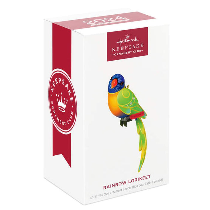 Hallmark : 2024 Keepsake Ornament Rainbow Lorikeet Exclusive (260) - Hallmark : 2024 Keepsake Ornament Rainbow Lorikeet Exclusive (260)