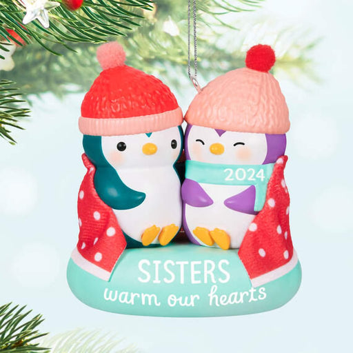 Hallmark : 2024 Keepsake Ornament Sisters Warm Our Hearts (293) - Hallmark : 2024 Keepsake Ornament Sisters Warm Our Hearts (293)